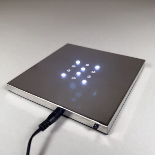 LED base for selenite crystals