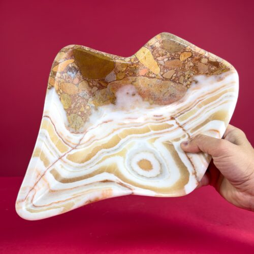 Hand-Carved Calcite Bowl