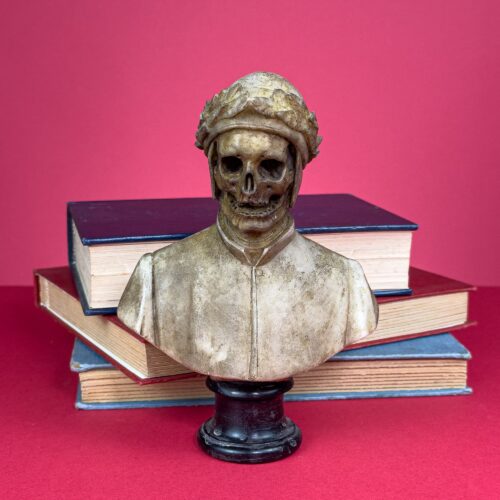 Memento Mori – Alabaster Bust of Dante in Hell