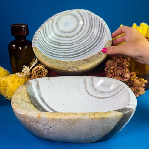 Zebra Agate Bowls &ndash; Natural Stone Decorative Bowls from Madagascar