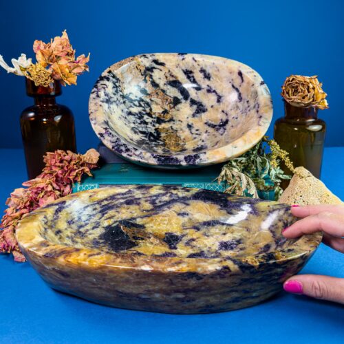 Spathic Calcite Bowls &ndash; Natural Stone Decorative Bowls from Madagascar